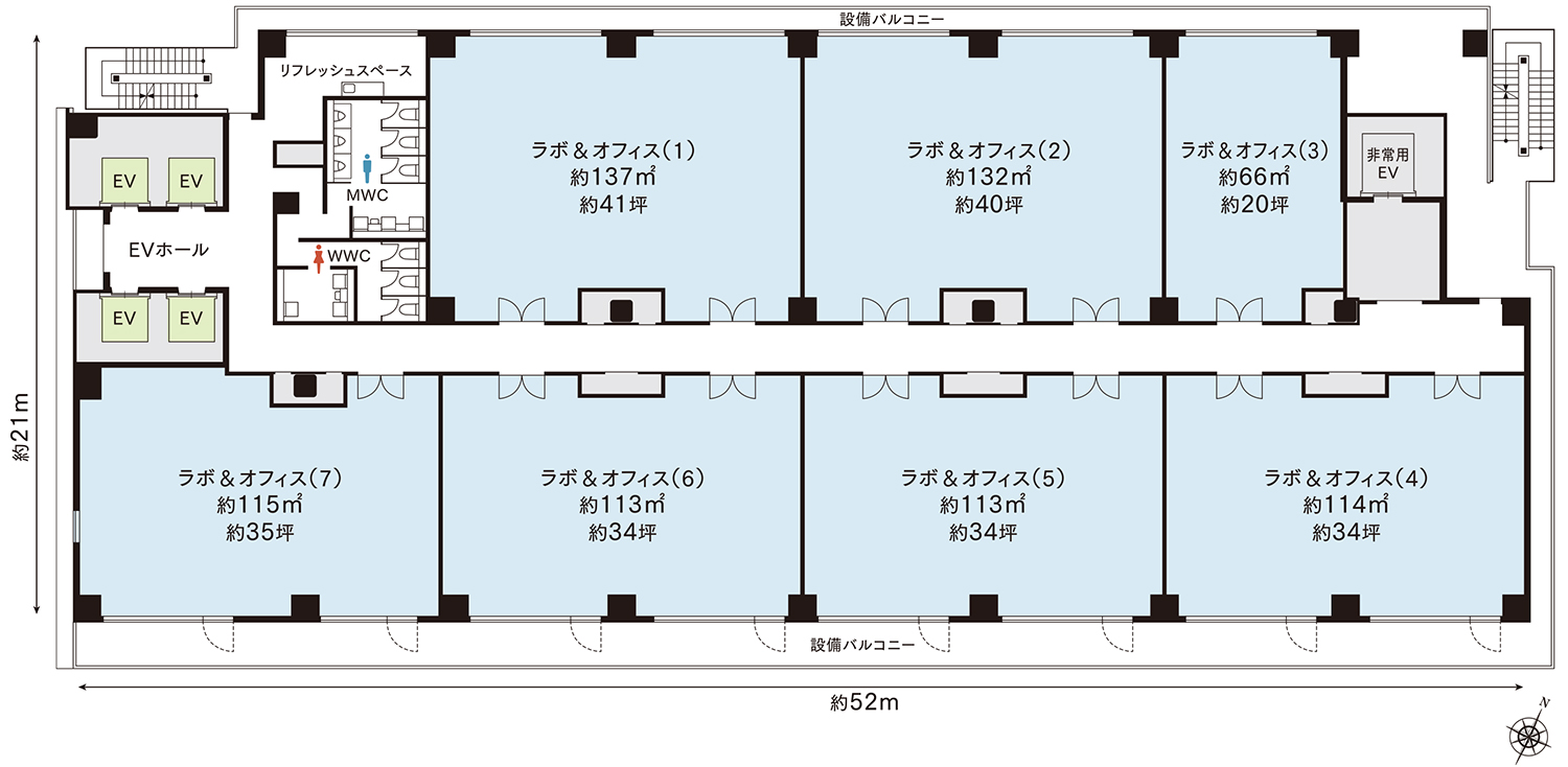 ラボ区画平面図